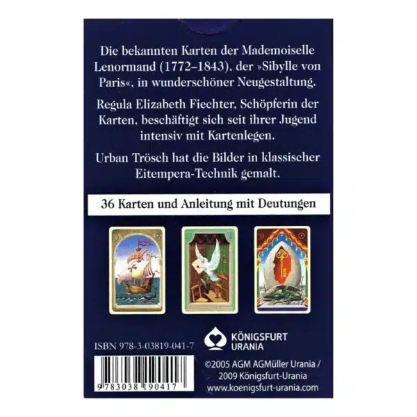 Misztikus Lenormand jóskártya - Mystisches Lenormand